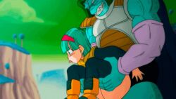 1boy 1boy1girl ahe_gao anal anal_only anal_penetration anal_rape anal_sex animated bulma_briefs bulma_briefs_(frieza_saga) dragon_ball dragon_ball_z female forced gif monster namek rape sex yamamoto_doujin zarbon