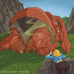 1girls ass balls big_balls breath_of_the_wild cyclops elf elf_female fat female giant_balls giant_cock hinox huge_balls huge_cock large_balls larger_male long_penis male_focus monster monster_cock monster_dick monster_ma5h monster_male monster_penis musk musk_clouds musky_balls musky_cock nintendo nipples orange_body orange_skin outdoors outside penis princess_zelda sagging_balls saggy_balls scent sheikah_slate sleeping smelly_balls smelly_cock soaked_pussy stink_fumes stink_lines stinky taking_photo taking_picture tears_of_the_kingdom the_legend_of_zelda voyeur voyeurism warts warty_penis zelda_(tears_of_the_kingdom)