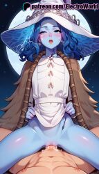 1boy 1girls abs ahe_gao ai_generated bare_shoulders blush breasts cowgirl_position cum cum_in_pussy cum_inside elden_ring electroworld female female_focus fromsoftware heart heavy_breathing male male/female nude nude_female open_mouth penetration penis perfect_body pussy pussy_juice ranni_the_witch rolling_eyes semen sex solo_focus sperm vagina vaginal_penetration vaginal_sex