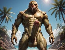 abs ai_generated alien balls bara big_balls big_muscles big_nipples big_pecs big_penis booster_rex district_9 erect_nipples erection gay green_body huge_balls huge_cock huge_muscles huge_nipples huge_pecs humanoid hunk insects male male_only muscular muscular_humanoid muscular_male navel nipples nude pecs penis prawn_(district_9) solo water