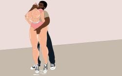 choking chucks chuckshentai converse converse_shoes cum cum_drip cum_leaking_out_of_pussy dark-skinned_male ella_knox female_orgasm fingering fingering_pussy from_behind fully_clothed groping_from_behind hand_on_neck head_back head_tilt implied_sex interracial interracial_sex light-skinned_female sneakers squirrel standing_on_tip_toes tippy_toes tiptoes