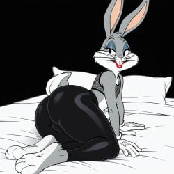 ai_generated anthro ass bugs_bunny bulge dat_ass feet femboy foot_fetish furry furry_femboy gay looney_tunes solo solo_focus tight_clothing yaoi