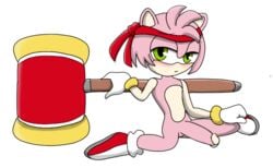 amy_rose blush footwear genderbend genderbent genderswap handwear humanoid humanoid_penis looking_at_viewer male penis piko-piko_hammer piko_piko_hammer reallydontcare34 rule_63 shy sonic_(series) sonic_the_hedgehog_(series) weapon wristwear