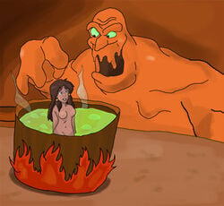 aladdin cooked_alive cooking_pot disney imminent_vore mana_goblin nipples sadira tagme vore what