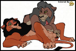 2004 2boys anus balls disney feral_on_feral gay kovu male male_only penis scar scar_(the_lion_king) tagme technical_incest testicles the_lion_king the_lion_king_ii:_simba's_pride yaoi