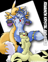 2005 anthro canine digimon female female_only fox fur furry inuyasha kirara krystal multiple_females renamon star_fox yuri