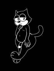 anthro ass belly cat_tail domestic_cat dreamworks feline felix_the_cat felix_the_cat_(series) male_only penis wide_hips