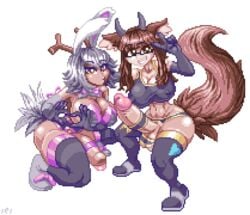 2futas 5x_enlarged colbie_canise futanari intersex jackie_heatherholm pixel_art ses_vanbrubles transparent_background