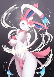 1girls 2019 absurd_res anthro blush breasts eeveelution female female_only fur hi_res large_breasts large_nipples mammal nintendo nipples nude orgasm pokémon_(species) pokemon pussy_juice smile solo squirting sylveon umisag85rabb99 video_games wet wet_pussy