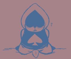 ? blush clothing deltarune digital_media_(artwork) erection heart lancer_(deltarune) looking_at_viewer male open_mouth penis presenting simple_background sketch solo spreading tapering_penis video_games young