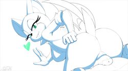 anthro ass clothed clothing duo first_person_view heart hi_res jammiez penis rouge_the_bat sonic_(series) unfinished