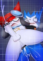 absurd_res anal anal_sex anthro anthro_penetrated appmon_(species) balls blush bodily_fluids cum cum_inside cum_while_penetrated digimon digimon_universe:_appli_monsters dokamon duo gatchmon genital_fluids hi_res humanoid_penis male male/male male_penetrated male_penetrating mammal orgasm penetration penis sweat umisag85rabb99