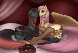 absurd_res aerial_ace_(oc) anatomically_correct anus bed bedroom bodily_fluids candy chocolate choker clitoris clothing crotchboobs dildo dock duo ears_down earth_pony equid equine female female/female floppy_ears fluttershy_(mlp) food friendship_is_magic genital_fluids ghost3280 hair hi_res horse jewelry legwear looking_at_viewer loose mammal my_little_pony necklace nipples nude pegasus penetration pivoted_ears pony presenting presenting_pussy pterippus pussy pussy_juice scarf sex_toy smile socks stockings thigh_highs thighhighs tongue tongue_out underhoof vaginal_penetration wings yuri