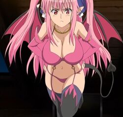 2011 anime_screencap bangs big_breasts blush bra breasts cleavage demon_girl demon_tail demon_wings elbow_gloves female floating hand_on_hip heart_tail huge_breasts ijuin_serena jewelry lingerie long_hair long_hair_female long_pink_hair looking_at_viewer monster_girl navel necklace ova panties pink_bra pink_eyes pink_eyes_female pink_hair pink_hair_female pink_panties pointy_ears questionable screencap screenshot succubus succubus_costume succubus_outfit succubus_tail succubus_wings tail thigh_high_boots thighs twintails vampire vampire_(hentai_ova) vampire_(ova) wings