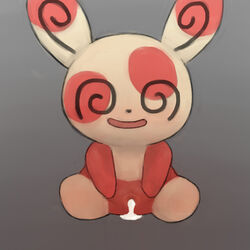 1:1 2016 after_sex bodily_fluids cum cum_in_pussy cum_inside female feral genital_fluids looking_at_viewer mammal nintendo open_mouth pokémon_(species) pokemon pokemon_(species) presenting pussy sex simple_background smile solo spinda spiral_eyes spread_legs spread_pussy spreading video_games youjomodoki