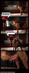 3d animal_genitalia animal_penis arnoldthehero blouse brown_hair canine canine_penis dog_penis female german_shepherd high_heels lara_croft lara_croft_(survivor) short_hair source_filmmaker stockings tagme tomb_raider vaginal_penetration zoophilia