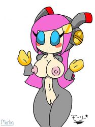 banjojiggy big_breasts cute kirby_(series) kirby_planet_robobot mouthless mouthless_female nude parallel_susie susanna_patrya_haltmann susie_(kirby)