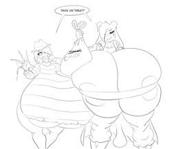 asriel_dreemurr big_ass chara cosplay dante devil_may_cry freddy_krueger gigantic_breasts halloween_costume huge_ass huge_breasts marauder6272 nightmare_on_elm_street undertale wide_hips