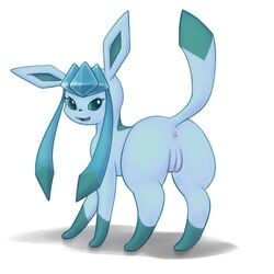 1:1 1girls anus eeveelution female ghostlewds glaceon hi_res looking_at_viewer nintendo pokémon_(species) pokemon pokemon_(species) pokemon_dppt pussy solo thick_thighs video_games wide_hips