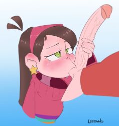 1boy 1girls ball_sucking balls_in_mouth big_penis blush both_balls_in_mouth brown_hair cock_worship dipper_pines disney gravity_falls green_eyes handjob holding_penis huge_cock incest jerkingoff jerkingoff_another leeewds lips looking_pleasured mabel_pines monster_cock oral penis_grab penis_hold penis_on_face smooth_skin sucking_testicles unseen_male_face