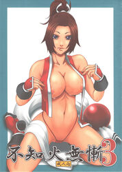 big_breasts cleavage ikumo_taisuke king_of_fighters mai_shiranui tagme thick_thighs wide_hips