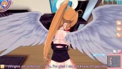 3d angel angel_wings animated cowgirl_position doggy_style english english_subtitles english_text halo high_school_dxd koikatsu mp4 orange_hair pornhub pornhub_intro pov shidou_irina sound subtitled tagme twintails uncensored vaginal_penetration video you