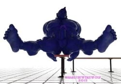 3d 3d_(artwork) anthro balls bara beast_(x-men) big_penis blue_body blue_skin boner closed_eyes erection furry hank_mccoy male male_only marvel marvel_comics muscles muscular nude penis snarlthewerewolf solo solo_male spread_legs x-men