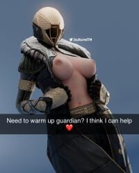 areola areolae armor breasts bungie destiny_(game) destiny_(video_game) destiny_2 exposed_breasts exposed_nipples female female_only gloves guardian_(destiny) helmet jculturedtm large_breasts long_coat midriff mostly_clothed nipples open_clothes open_jacket solo solo_female tagme warlock_(destiny)