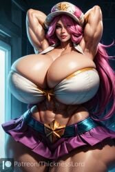 1girls abs ai_generated alternate_body_type alternate_breast_size alternate_costume arcade_miss_fortune arcade_series big_breasts bimbo blue_eyes breasts breasts_bigger_than_head child_bearing_hips cleavage curvaceous curves curvy curvy_body curvy_female curvy_figure curvy_hips female female_only hat hi_res high_resolution highres hips hips_wider_than_shoulders hourglass_figure huge_breasts hyper hyper_breasts league_of_legends massive_breasts massive_thighs miss_fortune pink_hair riot_games shiny_skin skull_crushing_thighs solo solo_female solo_focus stable_diffusion thick_thighs thicknesslord thighs voluptuous voluptuous_female wide_hips