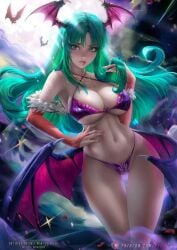 axsens breasts darkstalkers female hi_res morrigan_aensland solo succubus tagme