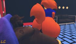 2boys 3d alien anal anal_sex animated anthro artist_initials bedroom big_ass big_breasts black_male body_fur bottomless_male bouncing_ass bouncing_breasts bouncing_on_penis bouncing_penis bubble_butt couch couch_sex crop_top dafimos_fang dark-skinned_male dark_skin doggy_style doggy_style_position erect_penis erection fat_ass femboy feminine_body fingerless_gloves floor_sex footwear gay gay_sex hat headband huge_ass human human_on_anthro humping jewelry lwd_cartoonz male male/female male/male mp4 music open_mouth orange_fur penis penis_in_anus riding_penis sabrina_fang second_life sex short_shorts shorts sound spiked_bracelet spiky_hair thick_thighs thug tight_clothing tshirt video wide_hips