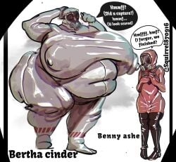 1boy 2d 2d_(artwork) 2d_artwork ass ass_bigger_than_head benny_ashe(squirrel870916) bertha_cinder(squirrel870916) big_ass big_balls big_breasts big_butt big_penis big_thighs chubby chubby_belly chubby_female chubby_male clothed clothing cute cute_face dominant dominant_female domination fat fat_ass fat_butt fat_female fat_male female femboy feminine feminine_body feminine_male feminization front_view gas_mask gassy hormone_breasts hormone_replacement_therapy huge_ass huge_breasts huge_butt humongous_ass humongous_breasts husband husband_and_wife latex latex_clothing latex_gloves latex_suit massive_ass massive_breasts massive_butt massive_thighs milf milf_body milfification milfs oc original original_art original_character original_characters pudgy_belly pyro pyro_(team_fortress_2) round_ass round_breasts round_butt small_waist smaller_male squirrel870916 steam steaming_body steamy_breath team_fortress_2 text text_bubble thicc thick thick_ass thick_hips thick_legs thick_penis thick_thighs valve valve_(company) voluptuous voluptuous_body voluptuous_female voluptuous_male weight_gain weight_gain_female wife wife_and_husband