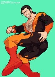 ass ass_focus bara big_ass big_butt bubble_ass bubble_butt butt chest_hair dat_ass dat_butt dispatch_(game) fat_ass fat_butt flambae gay hairy hairy_chest huge_ass huge_butt large_ass large_butt looking_at_viewer male male_only muscular muscular_male round_ass round_butt showing_ass sneolk solo thick_ass thick_butt