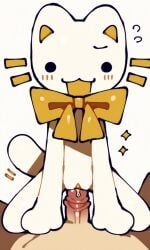 1girls 2d :3 ai_assisted ai_generated animation_meme_community anthro anthro_female blush bowtie cat_ears cum cute feline female furry furry_female grinding human_on_anthro poeypepto pov pussy pussyjob solo_female tiktok vaginal_penetration youtube
