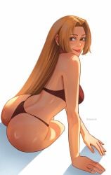 ass ass_focus back back_view big_ass bikini bikini_bottom bikini_only bikini_top blonde_female blonde_hair booty butt_focus curves curvy curvy_female cute cute_face drawink fat_ass female female_focus female_only grey_eyes jujutsu_kaisen legs long_hair looking_at_viewer pawg pawg_build sexy sexy_body sideboob slender_waist solo solo_female solo_focus staring_at_viewer thick_ass thong thong_bikini tongue tongue_out wide_hips yuki_tsukumo