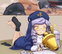 cunlel feet foot_fetish giantess socks trapped trapped_in_clothing umineko_no_naku_koro_ni