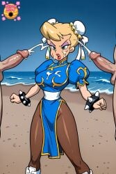 2d ai_generated angry angry_expression angry_eyes angry_face angry_female animaniacs artist_logo balls ballsack bangs beach beach_background big_breasts blonde-haired_female blonde_female blonde_hair blonde_hair_female blue_china_dress blue_clothes blue_clothing bracelets brown_pants brown_tights bukkake capcom cfnm china_dress chinese_clothes chun-li_(cosplay) circumcised clenched_fists clothed_female clothed_female_nude_male clothes clothing cock cosplay cosplaying_as_character cum cum_on_breasts cum_on_chest cum_on_clothes cum_on_clothing cum_on_face cumdrip cumdripping cumming cumming_on_face cumshot cumshot_on_face curvy curvy_body curvy_female curvy_figure dick double_bun double_cumshot ejaculating ejaculating_cum ejaculation erect erect_penis erection eye_makeup facial female female_focus fighting_game fists_clenched fully_clothed genitals gold_trim hairbuns hands-free hands-free_ejaculation handsfree handsfree_cum handsfree_ejaculation hard hard_cock hard_dick hard_on hard_penis hello_nurse heloise_nerz high_resolution highres huge_breasts human hunnyhive(artist) legs light-skinned_female lipstick loincloth loincloth_dress open_mouth outdoors outside pants partial_male penis puffy_short_sleeves red_lips red_lipstick short_hair slim slim_female slim_waist spiked_bracelet standing straight street_fighter teeth teeth_visible testicles tight_clothes tight_clothing tights tongue vein veiny veiny_penis video_game_franchise video_games voluptuous voluptuous_female warner_bros warner_bros._animation warner_brothers