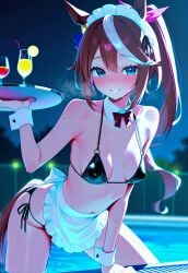 1girls ai_generated animal_ears anthropomorphization eyes female hair legs skin tagme tokai_teio_(umamusume) umamusume umamusume_pretty_derby young