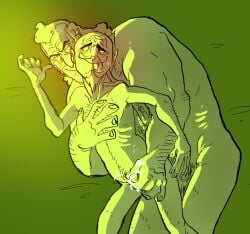 2boys bald blonde_hair brock_samson cum gay grosskelly handjob penetration_from_behind playful rusty_venture size_difference venture_brothers