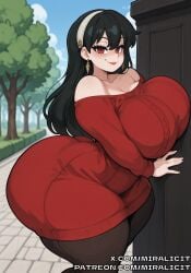 1girls 4k ai_generated big_ass big_breasts big_thighs black_hair blush female high_resolution huge_ass huge_breasts huge_thighs long_hair miralicit naughty_face red_eyes sexy sexy_body sexy_female shortstack solo spy_x_family thick_ass thick_thighs yor_briar yor_forger