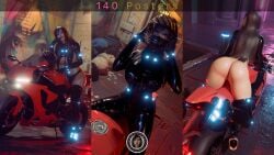 1girls 3d big_ass big_breasts big_thighs blue_eyes boots brunnette feet feet_fetish gantz gantz_suit image image_set latex latex_bodysuit latex_clothing latex_gloves latex_legwear latex_suit long_fingernails long_hair motorcycle motorcycle_helmet neon_lights nipples nude nude_female on_motorcycle pussy red_lipstick reika_shimohira science_fiction straight_hair street thick_thighs thighs toes trsensualstudio watermark wet wet_body wet_pussy wet_skin