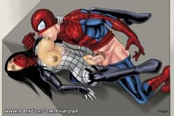 1boy 1girls 2016 asian asian_female big_breasts black_hair breasts cindy_moon erection female male marvel nipple_play nipples penetration penis peter_parker pussy rhaydar sex silk_(marvel) spider-man spider-man_(series) sucking_nipples vaginal_penetration