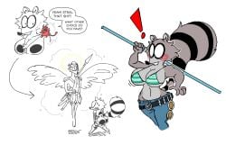 1girls anthro ass big_tail breasts female female_only oc original_character raccoon raccoon_girl tagme tail thighs uva_the_raccoon