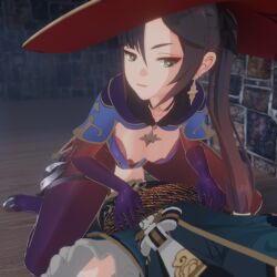 1boy 1boy1girl 1girls ass ass_in_face asserting_dominance assertive assertive_female b-banto big_breasts big_thighs blue_clothing bodysuit bondage breasts dominant dominant_female domination ear_ring earring female femdom front_view genshin_impact hair head_between_thighs heels long_hair mona_(genshin_impact) necklace night open_mouth red_hat reverse_rape reverse_ryona rope rope_bondage self_upload shoulder_pads silver_eyes sitting sitting_on_another sitting_on_face sitting_on_person submissive submissive_male talking talking_to_another thick_thighs thighs twintails wizard_hat xingqiu_(genshin_impact)