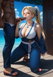 ai_generated anal anal_beads anal_insertion anal_sex asian ass ass_focus ass_grab ass_up closed_eyes dominant domination naruto_(series) panties pleasure_face pleated_skirt tsunade yeyehuh