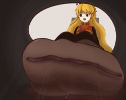 cunlel foot_fetish giantess inshoe junko_(touhou) reisen_udongein_inaba touhou unaware