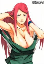accurate_art_style ai_generated anime_coloring colored female manga_style mature_female milf naruto naruto_(series) naruto_shippuden sexy sexy_pose solo solo_female solo_focus stickyai thick toned watercolor