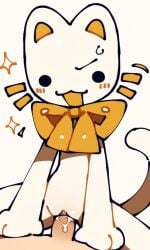 1girls 2d :3 ai_assisted ai_generated animation_meme_community anthro anthro_female blush bowtie cat_ears cum cute feline female furry furry_female human_on_anthro penis_in_pussy poeypepto pov pussy solo_female tiktok vaginal_penetration vaginal_sex youtube