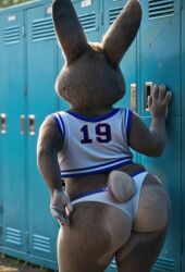 ai_generated ai_video animated anthro back_view bbw big_ass big_breasts bonnie_hopps bunny_girl bunny_tail cheerleader cheerleader_outfit cheerleader_uniform dancing disney facing_away fat_ass female female_only from_behind furry furry_female furry_only grey_fur locker_room looking_back mature mature_anthro mature_female no_bra seductive sports_panties tagme tail tongue_out topwear underboob underwear video vlrgromns white_underwear zootopia