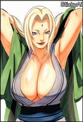 accurate_art_style ai_generated anime_coloring colored female manga_style mature_female milf naruto naruto_(series) naruto_shippuden sexy sexy_pose solo solo_female solo_focus stickyai thick toned watercolor